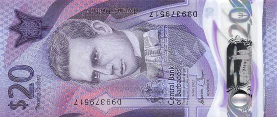 Barbados 20 Dollar p83a 2022